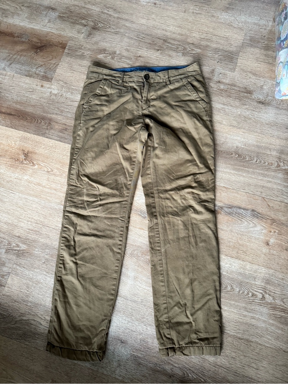Eddie Bauer women’s flannel lined khakis size 8 boyfriend relaxed  pants